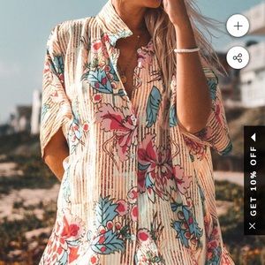 CUPSHE Floral Swim Cover Up